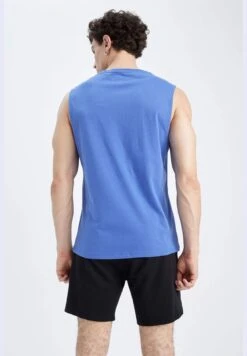 DeFacto Standard Fit Sleeveless Slogan Print Vest -Active Fashion Store 5 zoom desktop 179