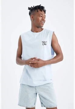 DeFacto Boxy Fit Sleeveless Minimal Slogan Print Vest -Active Fashion Store 5 zoom desktop 202