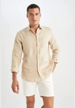 DeFacto Man Regular Fit Polo Neck Woven Top Long Sleeve Shirt -Active Fashion Store 5 zoom desktop 219