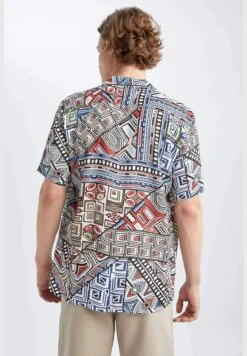 DeFacto Regular Fit Short Sleeve Mystic Print Viscose Shirt -Active Fashion Store 5 zoom desktop 230