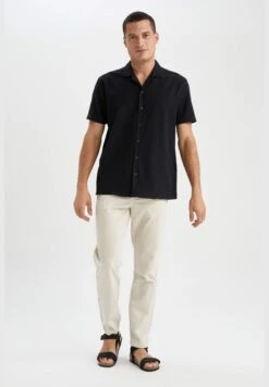 DeFacto Man Modern Fit Resort Neck Woven Top Short Sleeve Shirt -Active Fashion Store 5 zoom desktop 237