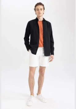 DeFacto Slim Fit Basic Long Sleeve Cotton Shirt -Active Fashion Store 5 zoom desktop 241