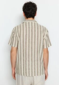 Trendyol Striped Linen Textured Regular Fit Shirt -Active Fashion Store 5 zoom desktop 259