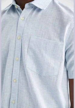 DeFacto Man Polo Neck Woven Short Sleeve Shirt -Active Fashion Store 5 zoom desktop 270