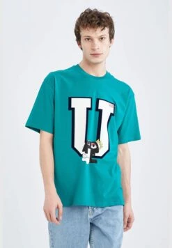 DeFacto Boxy Fit Short Sleeve Printed T-Shirt -Active Fashion Store 5 zoom desktop 29