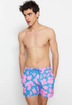 Trendyol Floral Print Swim Shorts -Active Fashion Store 5 zoom desktop 351