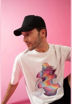 DeFacto Oversize Fit Colour Block Unicorn Print T-Shirt 15 DeFacto Oversize Fit Colour Block Unicorn Print T-Shirt -Active Fashion Store 5 zoom desktop 49
