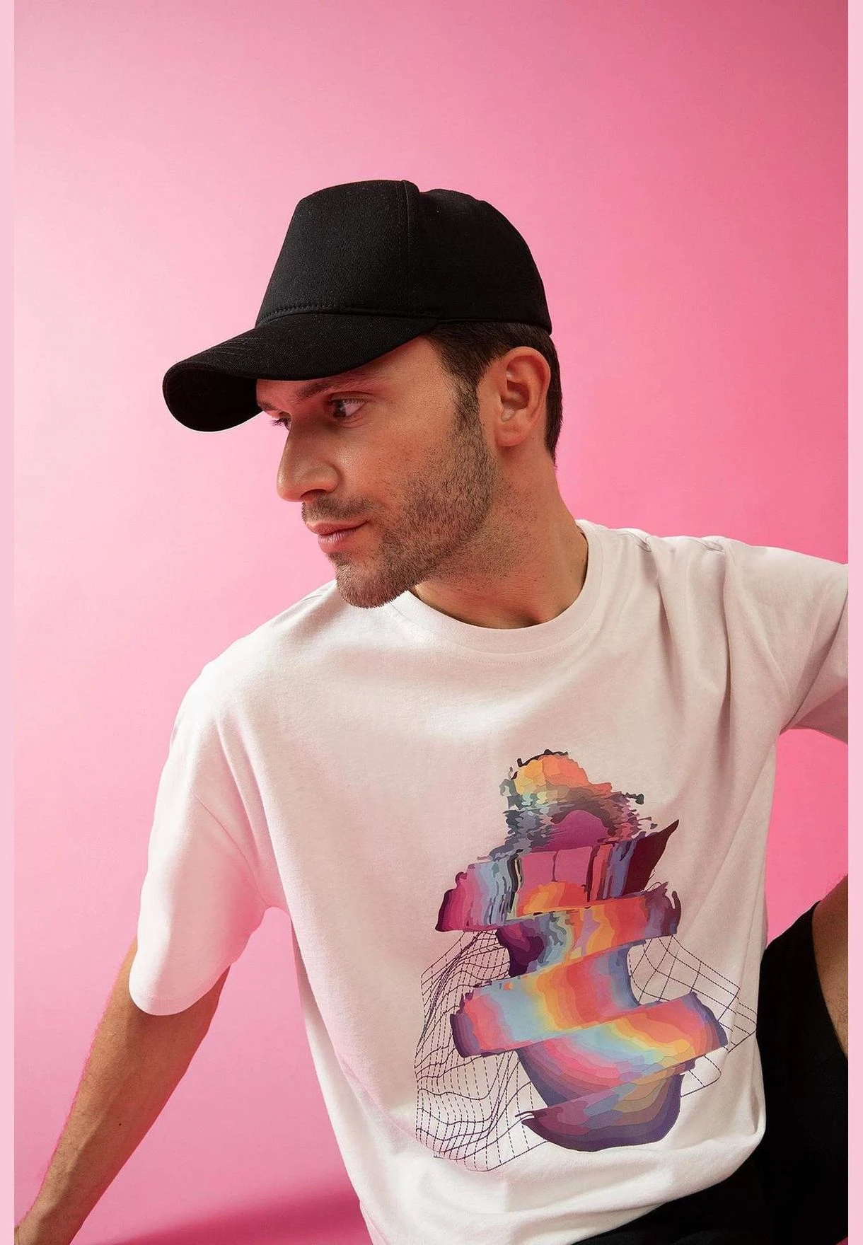 DeFacto Oversize Fit Colour Block Unicorn Print T-Shirt 7 DeFacto Oversize Fit Colour Block Unicorn Print T-Shirt - Image 5