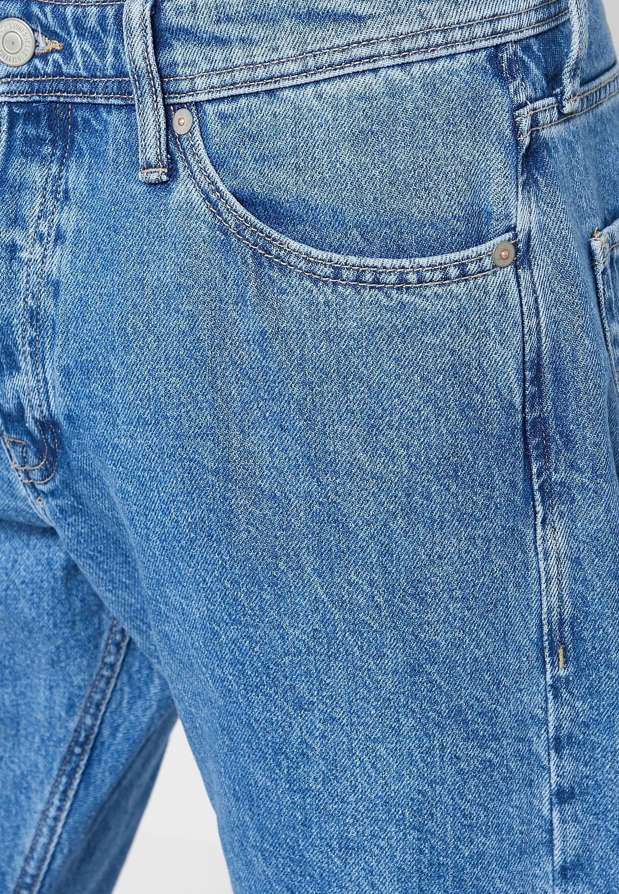 Jack & Jones Essential Mid Wash Regular Fit Jeans 7 Jack & Jones Essential Mid Wash Regular Fit Jeans - Image 5