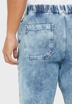 Elasticated Waistband Relaxed Fit Jeans -Active Fashion Store 5 zoom desktop 515