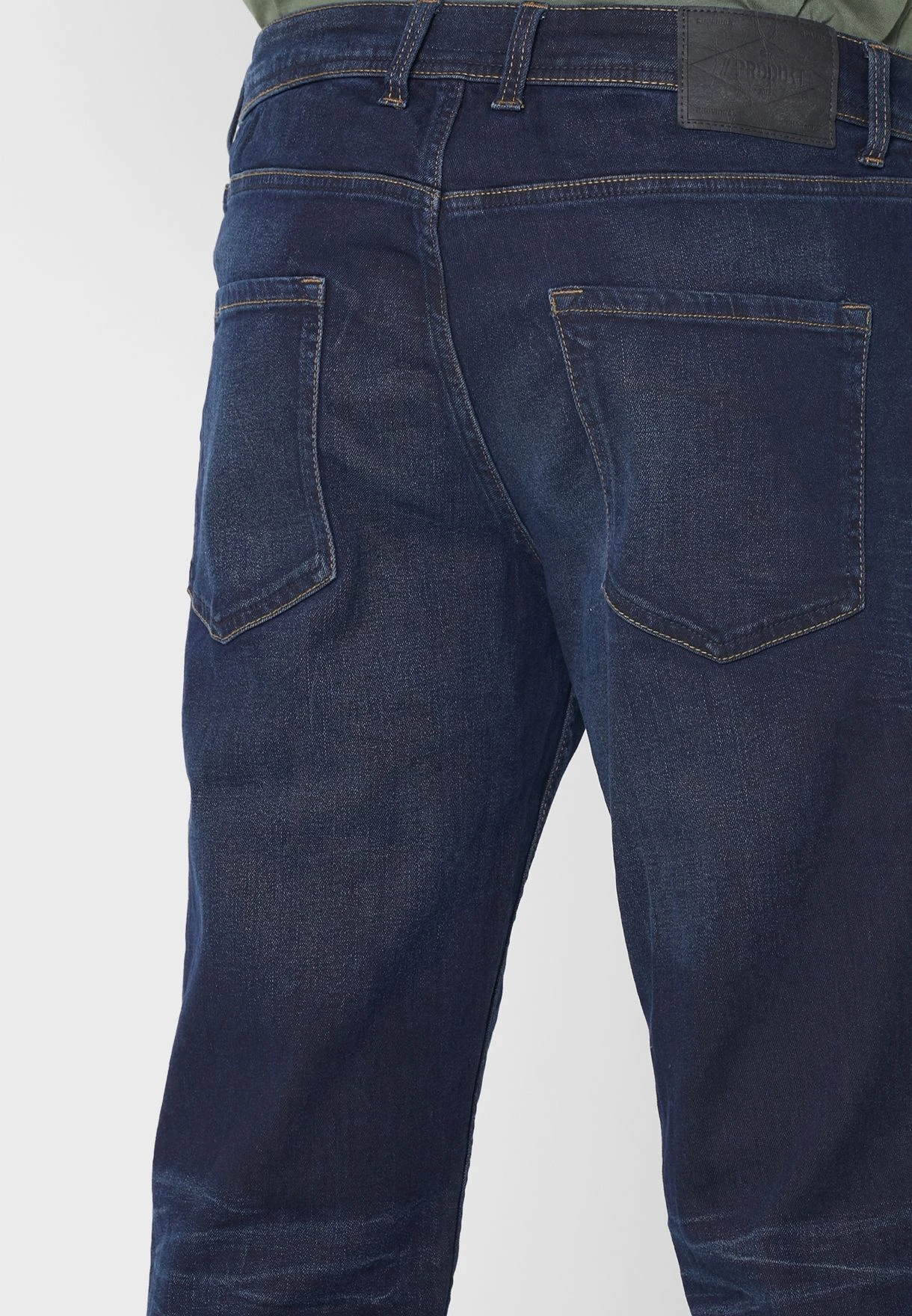 PRODUKT Washed Regular Jeans Dark Blue Denim 6 PRODUKT Washed Regular Jeans Dark Blue Denim - Image 5