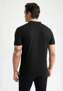 DeFacto Man Stand Up Collar Short Sleeve Knitted Polo T-Shirt -Active Fashion Store 5 zoom desktop 558