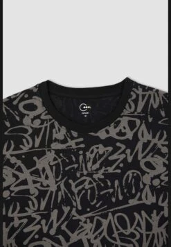 DeFacto Boxy Fit Short Sleeve Printed T-Shirt -Active Fashion Store 5 zoom desktop 66
