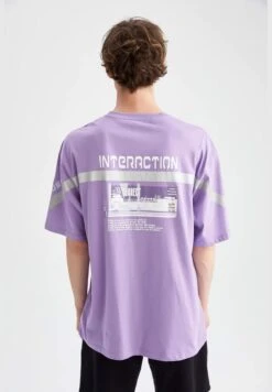 DeFacto Oversized Short Sleeve Stripe Detail T-Shirt -Active Fashion Store 5 zoom desktop 70