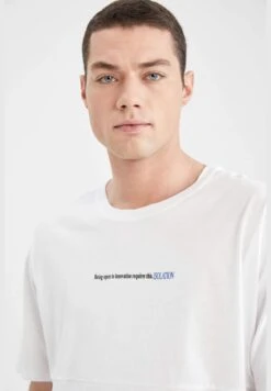 DeFacto Oversized Short Sleeve Back Print T-Shirt -Active Fashion Store 5 zoom desktop 85