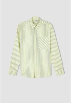 DeFacto Regular Fit Long Sleeve Striped Poplin Shirt -Active Fashion Store 6 zoom desktop 118