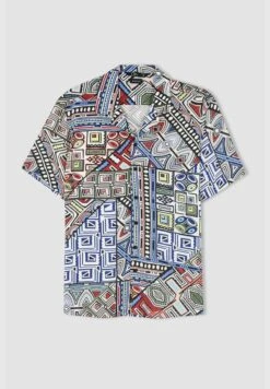 DeFacto Regular Fit Short Sleeve Mystic Print Viscose Shirt -Active Fashion Store 6 zoom desktop 126