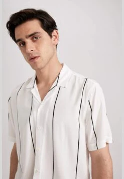 DeFacto Regular Fit Short Sleeve Striped Poplin Shirt -Active Fashion Store 6 zoom desktop 163