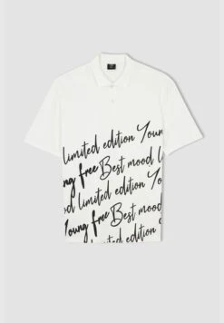 DeFacto Boxy Fit Short Sleeve Slogan Print Shirt -Active Fashion Store 6 zoom desktop 231