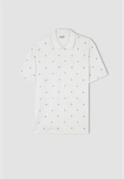 DeFacto Relax Fit Short Sleeve Polka Dot Print T-Shirt -Active Fashion Store 6 zoom desktop 236