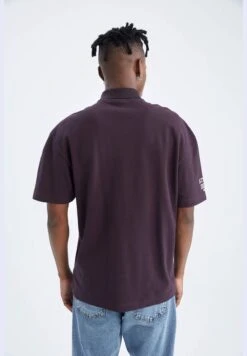 DeFacto Boxy Fit Shirt Collar Short Sleeve T-Shirt -Active Fashion Store 6 zoom desktop 240