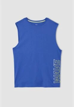 DeFacto Standard Fit Sleeveless Slogan Print Vest -Active Fashion Store 6 zoom desktop 83