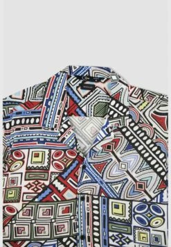 DeFacto Regular Fit Short Sleeve Mystic Print Viscose Shirt -Active Fashion Store 7 zoom desktop 103