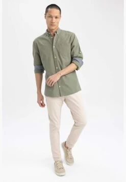 DeFacto Long Sleeve Slim Fit Polo Neck Shirt -Active Fashion Store 7 zoom desktop 110