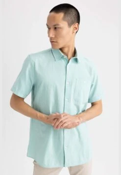 DeFacto Short Sleeve Regular Fit Button Down Polo Neck Shirt -Active Fashion Store 7 zoom desktop 119