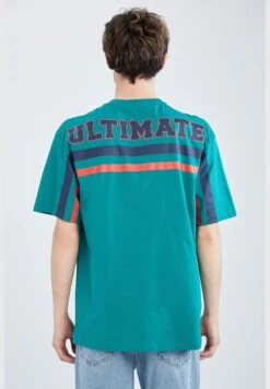 DeFacto Boxy Fit Short Sleeve Printed T-Shirt -Active Fashion Store 7 zoom desktop 12