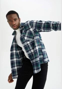 DeFacto Regular Fit Long Sleeve Check Print Knit Shirt 17 DeFacto Regular Fit Long Sleeve Check Print Knit Shirt -Active Fashion Store 7 zoom desktop 122