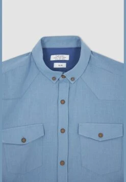 DeFacto Man Slim Fit Polo Neck Woven Short Sleeve Shirt -Active Fashion Store 7 zoom desktop 129