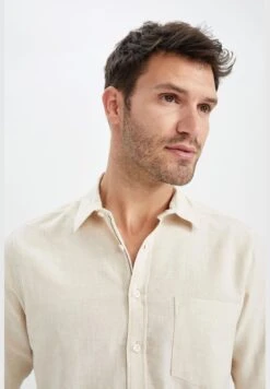 DeFacto Man Polo Neck Woven Long Sleeve Shirt -Active Fashion Store 7 zoom desktop 141