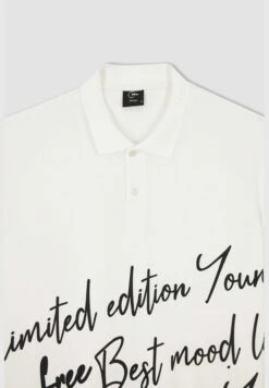 DeFacto Boxy Fit Short Sleeve Slogan Print Shirt -Active Fashion Store 7 zoom desktop 190