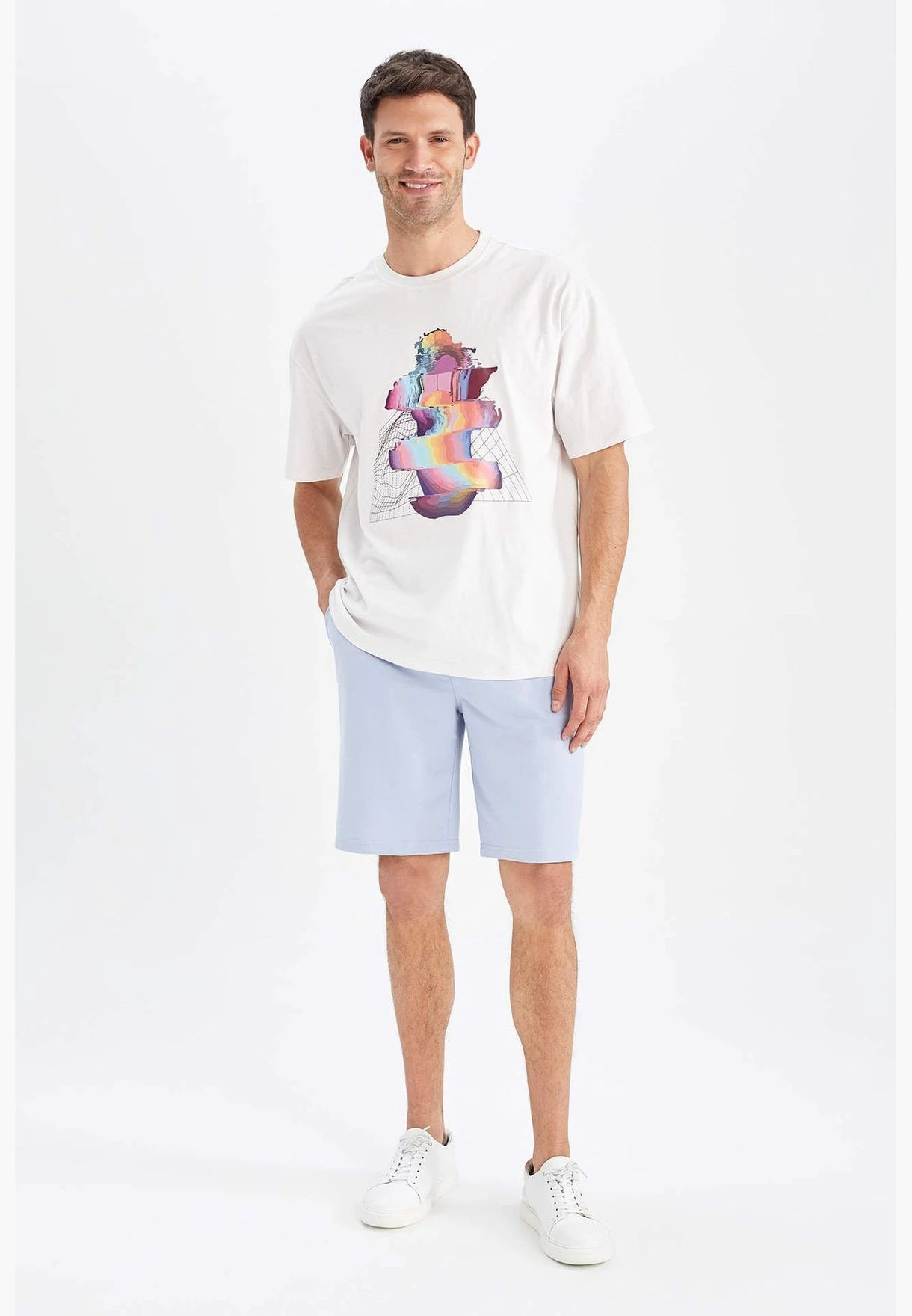 DeFacto Oversize Fit Colour Block Unicorn Print T-Shirt 9 DeFacto Oversize Fit Colour Block Unicorn Print T-Shirt - Image 7
