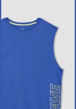 DeFacto Standard Fit Sleeveless Slogan Print Vest -Active Fashion Store 7 zoom desktop 63