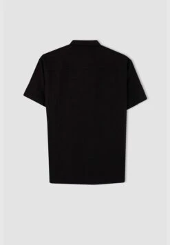 DeFacto Man Polo Neck Woven Short Sleeve Shirt -Active Fashion Store 7 zoom desktop 92