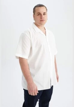 DeFacto Man Plussize Fit Resort Neck Woven Top Short Sleeve Shirt -Active Fashion Store 7 zoom desktop 94