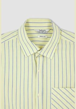 DeFacto Regular Fit Long Sleeve Striped Poplin Shirt -Active Fashion Store 7 zoom desktop 95