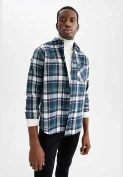 DeFacto Regular Fit Long Sleeve Check Print Knit Shirt 18 DeFacto Regular Fit Long Sleeve Check Print Knit Shirt -Active Fashion Store 8 zoom desktop 106