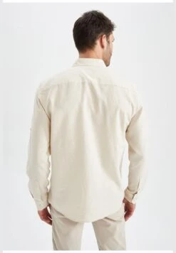 DeFacto Man Polo Neck Woven Long Sleeve Shirt -Active Fashion Store 8 zoom desktop 121