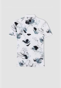 DeFacto Slim Fit Short Sleeve Leaf Print T-Shirt -Active Fashion Store 8 zoom desktop 164