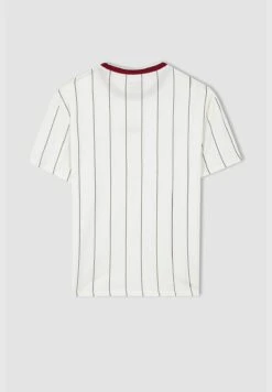 DeFacto Regular Fit Short Sleeve Striped Slogan Print T-Shirt 17 DeFacto Regular Fit Short Sleeve Striped Slogan Print T-Shirt -Active Fashion Store 8 zoom desktop 38