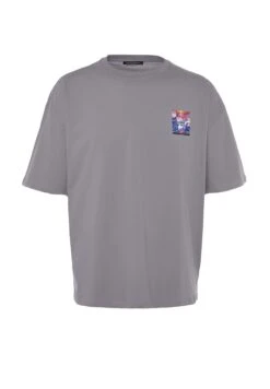 Trendyol Space Print Crew Neck T-Shirt -Active Fashion Store 8 zoom desktop 40