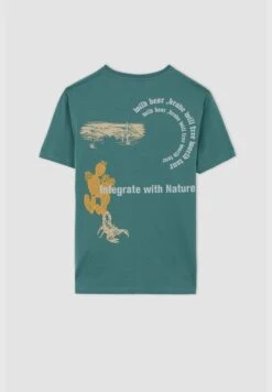 DeFacto Man Regular Fit Crew Neck Short Sleeve T-Shirt -Active Fashion Store 8 zoom desktop 5