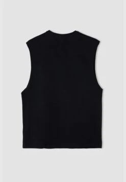 DeFacto Boxy Fit Sleeveless Minimal Slogan Print Vest -Active Fashion Store 8 zoom desktop 58