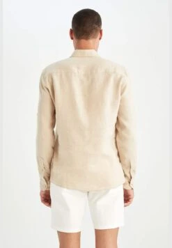 DeFacto Man Regular Fit Polo Neck Woven Top Long Sleeve Shirt -Active Fashion Store 8 zoom desktop 82