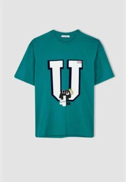 DeFacto Boxy Fit Short Sleeve Printed T-Shirt -Active Fashion Store 8 zoom desktop 9