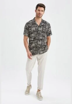 DeFacto Modern Fit Short Sleeve Mystic Print Shirt -Active Fashion Store 8 zoom desktop 99