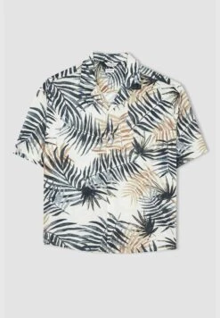 DeFacto Relax Fit Short Sleeve Palm Print Shirt -Active Fashion Store 9 zoom desktop 42